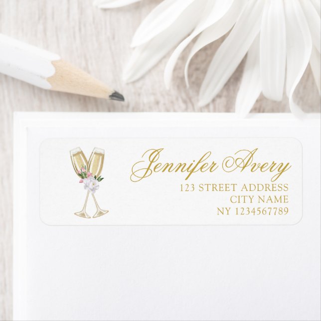 Luxury Champagne Birthday Address (Insitu)
