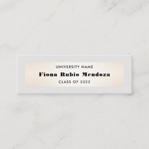Luxury Chic Grey Gold Graduation Name Insert