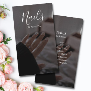 Luxury Chic Nails Salon Manicure Nail Art Beauty Business Card