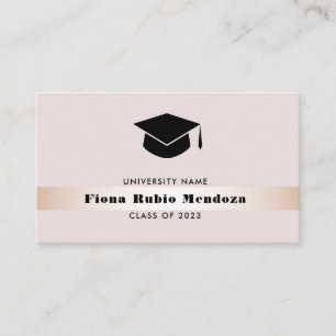 Luxury Chic Rose Gold Graduation cap Name Insert