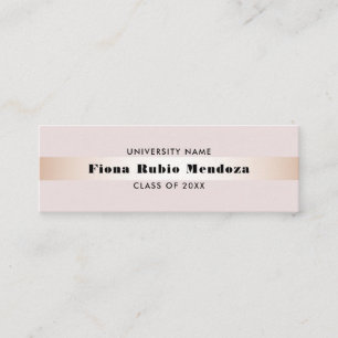 Luxury Chic Rose Gold Graduation Name Insert
