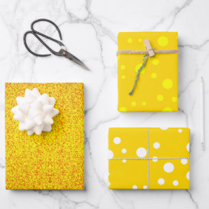 Luxury Chic Yellow Gold Gift Wrapping Paper Sheet