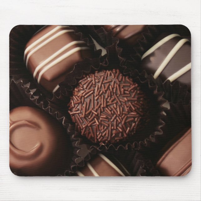 luxury chocolates close up mouse mat (Front)