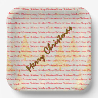 Luxury Christmas Christmas Trees Festive Paper Plate