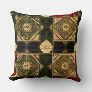"Luxury Christmas Pillow" "Gold Holiday Decor" " Cushion