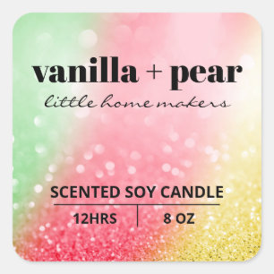 Luxury Christmas Soy Candle Labels