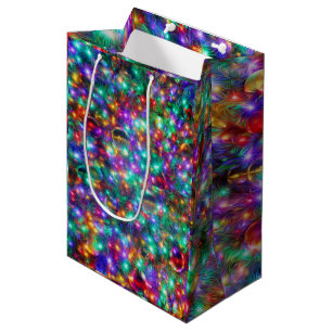Luxury Christmas Sparkling Stars Medium Gift Bag