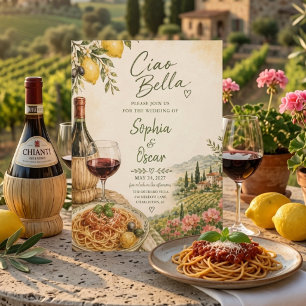 Luxury Ciao Bella Tuscany Invitation