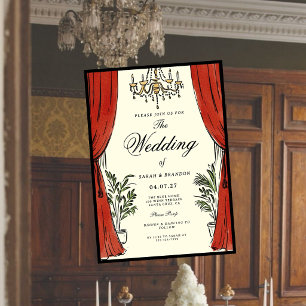 Luxury Classic Elegant Vintage Style Wedding Invit Invitation