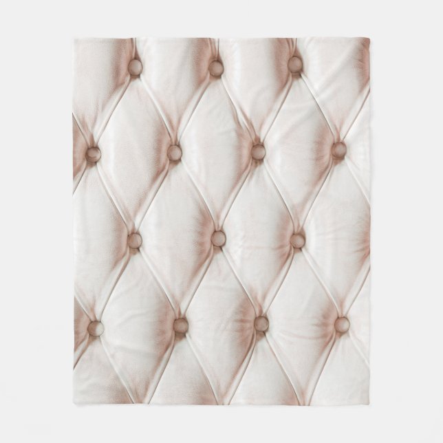 Luxury classic leather texture,old rose colour fleece blanket (Front)