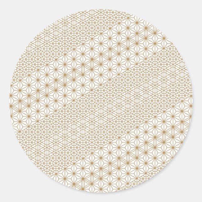 Luxury Classic Round Sticker (Front)