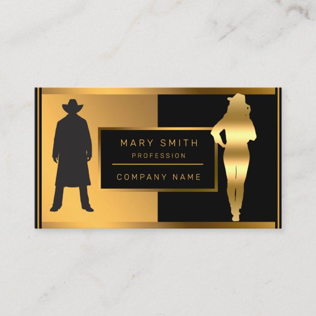 Luxury Classy Fashion Add Your Text Business Card (Front)