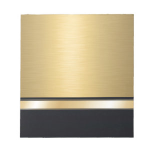Luxury classy golden black personalised notepad