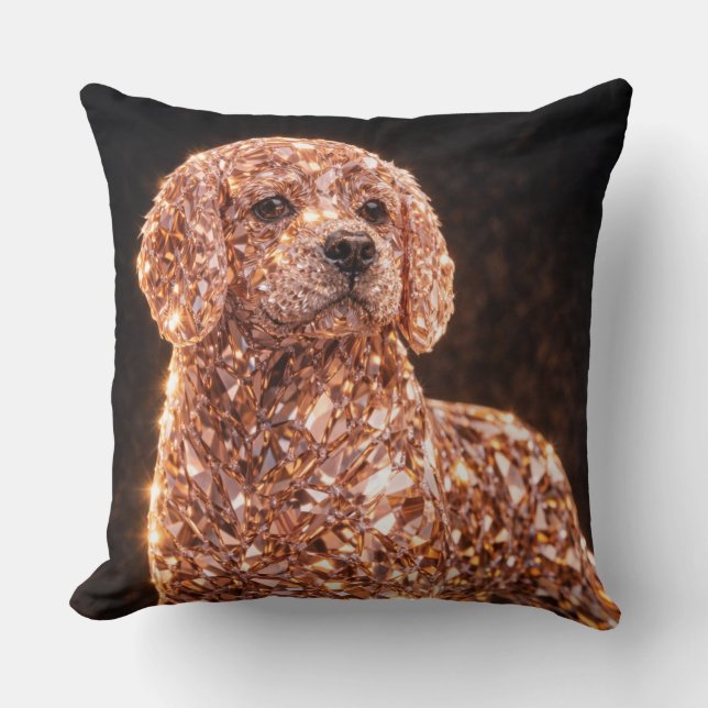 Luxury Cockapoo Art Pillow | Elegant Dog Decor (Front)