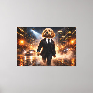 Luxury Cockapoo Wall Art – City Night Modern