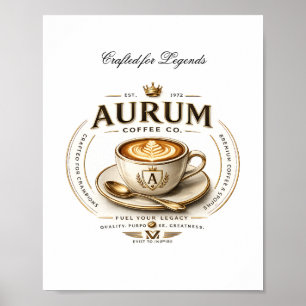 Luxury Coffee Wall Art Print