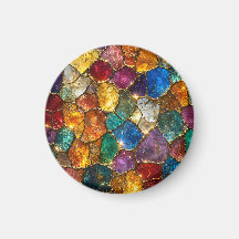 Luxury Colourful Crystal Mosaic Seamless Pattern
