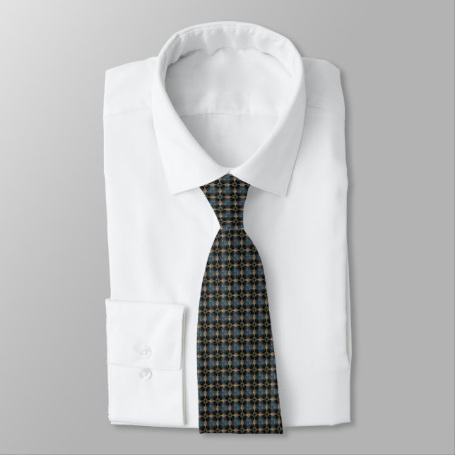 Luxury complex pattern tie (Tied)