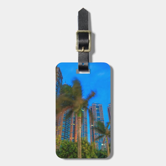 Luxury Condominiums in China Luggage Tag (Front Vertical)