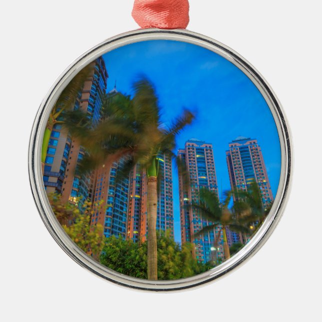 Luxury Condominiums in China Metal Tree Decoration (Front)