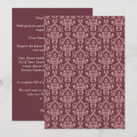 Luxury Coordinated wedding Invitation - Silk Vows