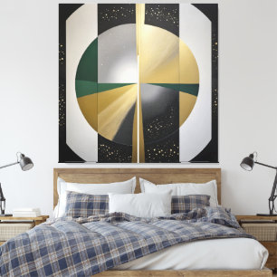 Luxury Cosmic Geometry Canvas Print