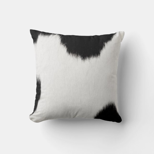 Luxury Cow Hide Animal Skin Print  Cushion (Front)