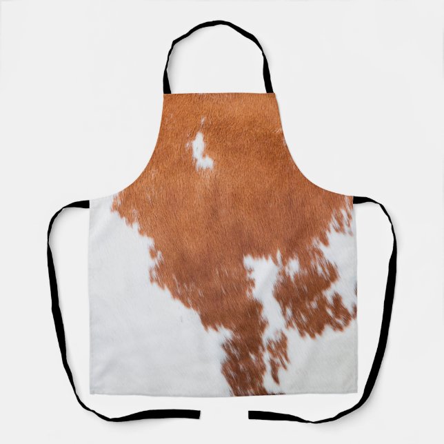 Luxury Cowhide Animal Skin Print  Apron (Front)
