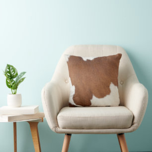 Luxury Cowhide Animal Skin Print Cushion
