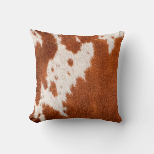 Luxury Cowhide Animal Skin Print  Cushion (Front)