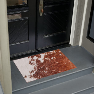 Luxury Cowhide Animal Skin Print Doormat
