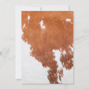 Luxury Cowhide Animal Skin Print Invitation