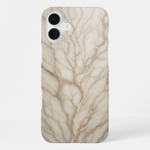 Luxury Creamy Beige Marble Case Elegant Tree-Like