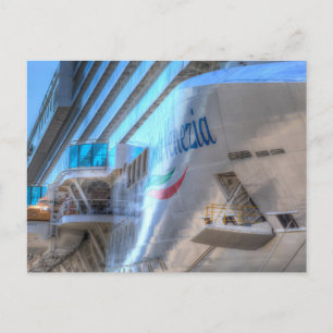 Luxury Cruise Ship Bow Postcard