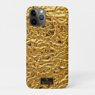 Luxury Crumpled Gold Foil Texture Elegant Metallic iPhone 11 Pro Case