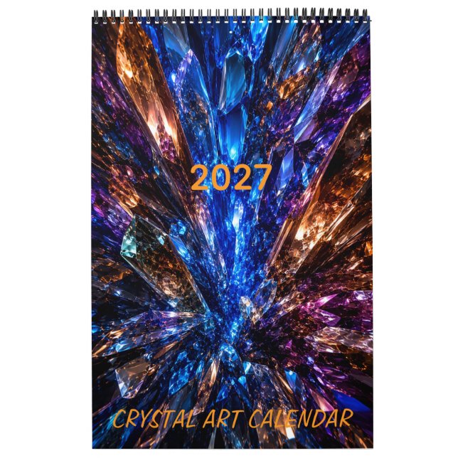 Luxury Crystal Depth 3D 2027 Calendar (Cover)