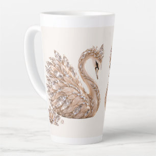 Luxury Crystal Swan Latte Mug