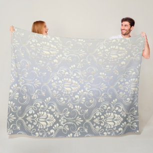 Luxury Damask design Fleece Blanket