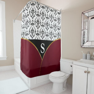 Luxury Damask Shower Curtain