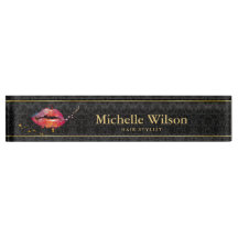 Luxury Dark Floral with Colourful Lips Hair Salon