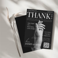 Luxury Dark Mode Magazine Wedding