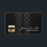 Luxury Dark Physical Scientist Business Card<br><div class="desc">Luxury Dark Physical Scientist Business Card.</div>
