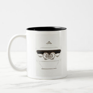 Luxury Deco Dinnerware Sugar Bowl Noritake Factory Two-Tone Coffee Mug