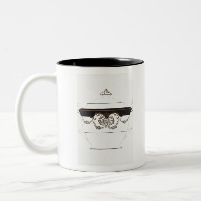 Luxury Deco Dinnerware Sugar Bowl Noritake Factory Two-Tone Coffee Mug (Left)