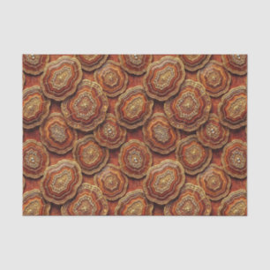 Luxury Decoupage Burnt Orange + Gold Agate Geode Tissue Paper