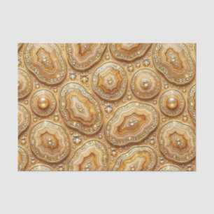 Luxury Decoupage Camel + Gold Agate Geode Tissue Paper