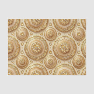 Luxury Decoupage Camel + Gold Agate Geode Tissue Paper
