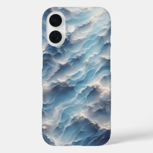 Luxury Deep Blue Sea Waves Phone Case - Abstract 