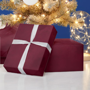 Luxury Deep Burgundy Velvet Christmas Elegant Wrapping Paper