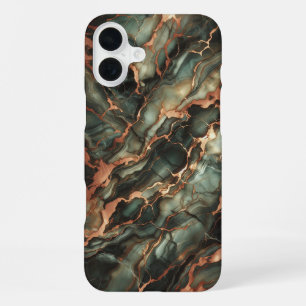 Luxury Deep Emerald Marble Phone Case - Elegant